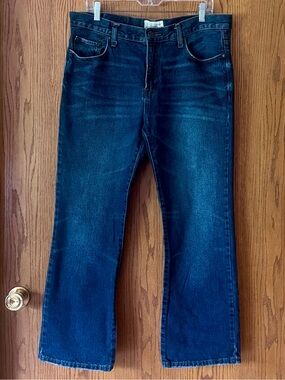 Aeropostale Driggs Slim Bootcut Jeans Size 34x30 100% Cotton Blue Denim